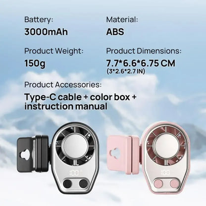 ✨Mega Deal｜800+ Sold Daily🎁Semiconductor Cooling Clip-On Fan