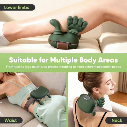 🎖️Shoulder and Neck Massager, Bionic Heated Massager, Neck Massager with Fingers, 4D Kneading Massage