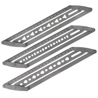 🎖️Adjustable Leather Belt Hole Punch | Stainless Steel Ruler Tool for Belts & Straps
