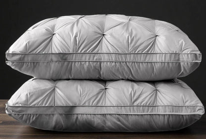 🎖️5-Star Hotel Plush Pillows: Fluffy Support, Zero Neck Pain