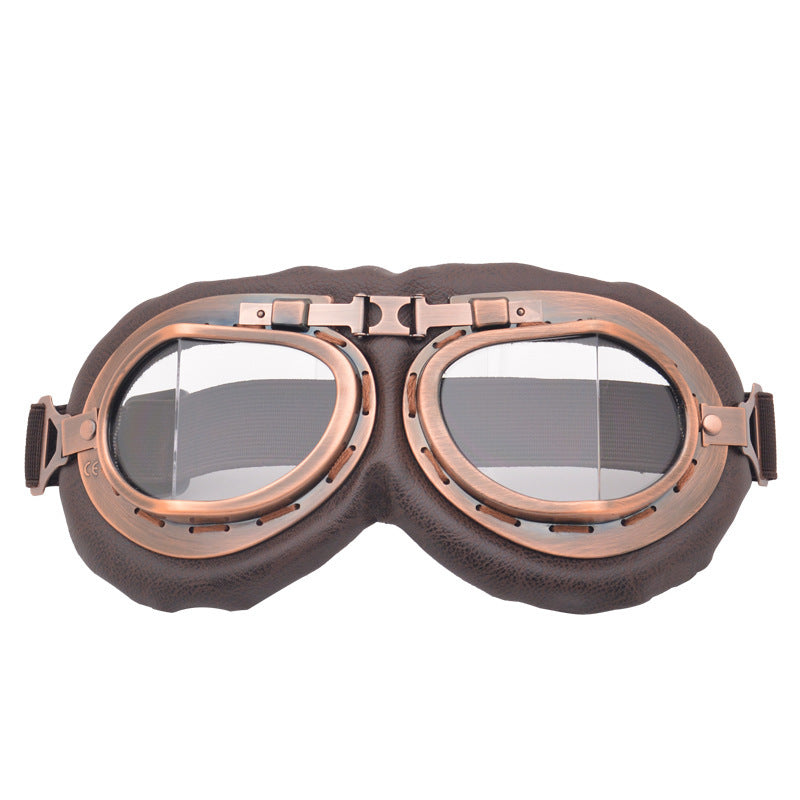 🎖️Peicees Vintage Helmet Goggles Motorcycle Goggles Bike Motorcross Pilot Goggle
