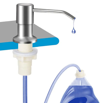 ✨Dish Soap Dispenser for Kitchen Sink (Brushed Nickel)