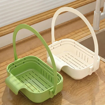 🎖️2 -PACK Foldable Hanging Kitchen Sink Drain Basket