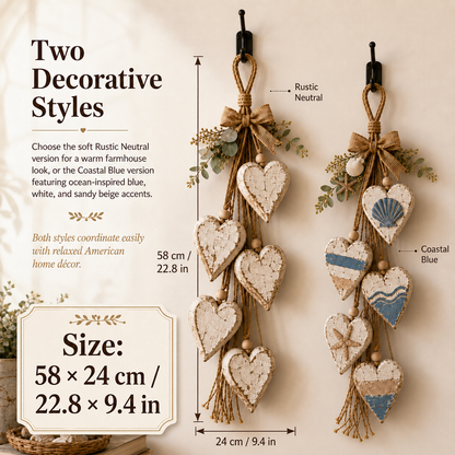 🔥🤎 Hanging Heart Wall Decor