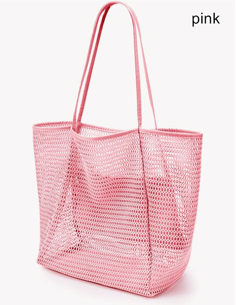 🎖️Mesh Beach Tote Womens Shoulder Handbag