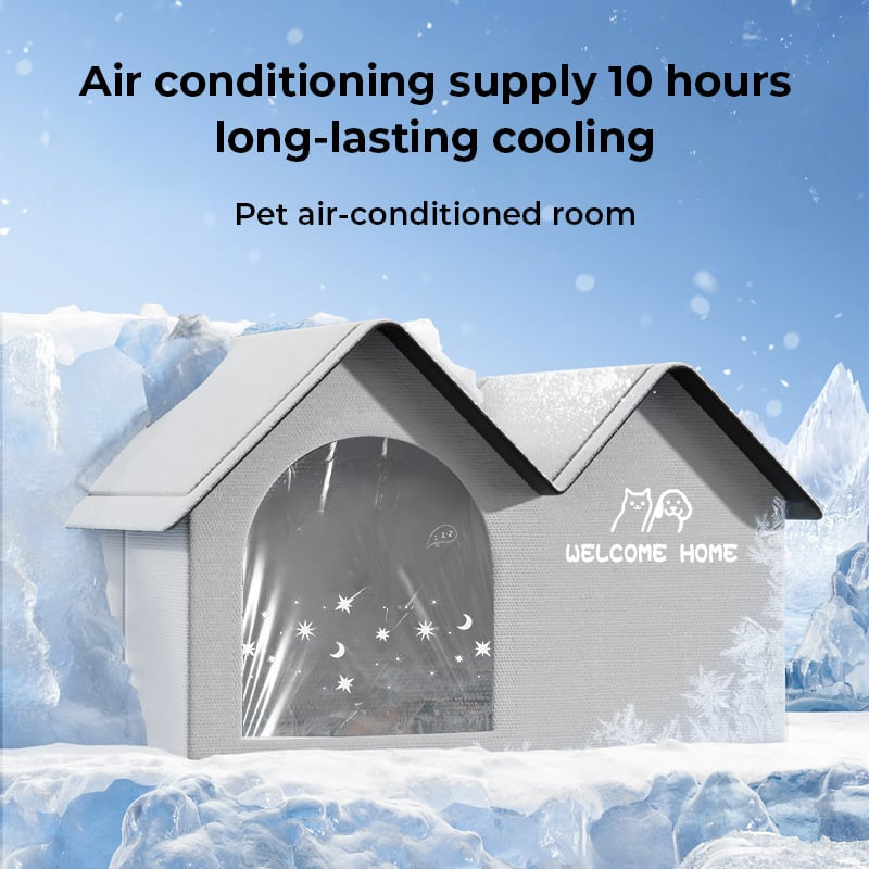 🔥Pet Air Conditioned house(Free ice bag 10+ water absorbent cotton bag*2+ cold-proof pad*1]