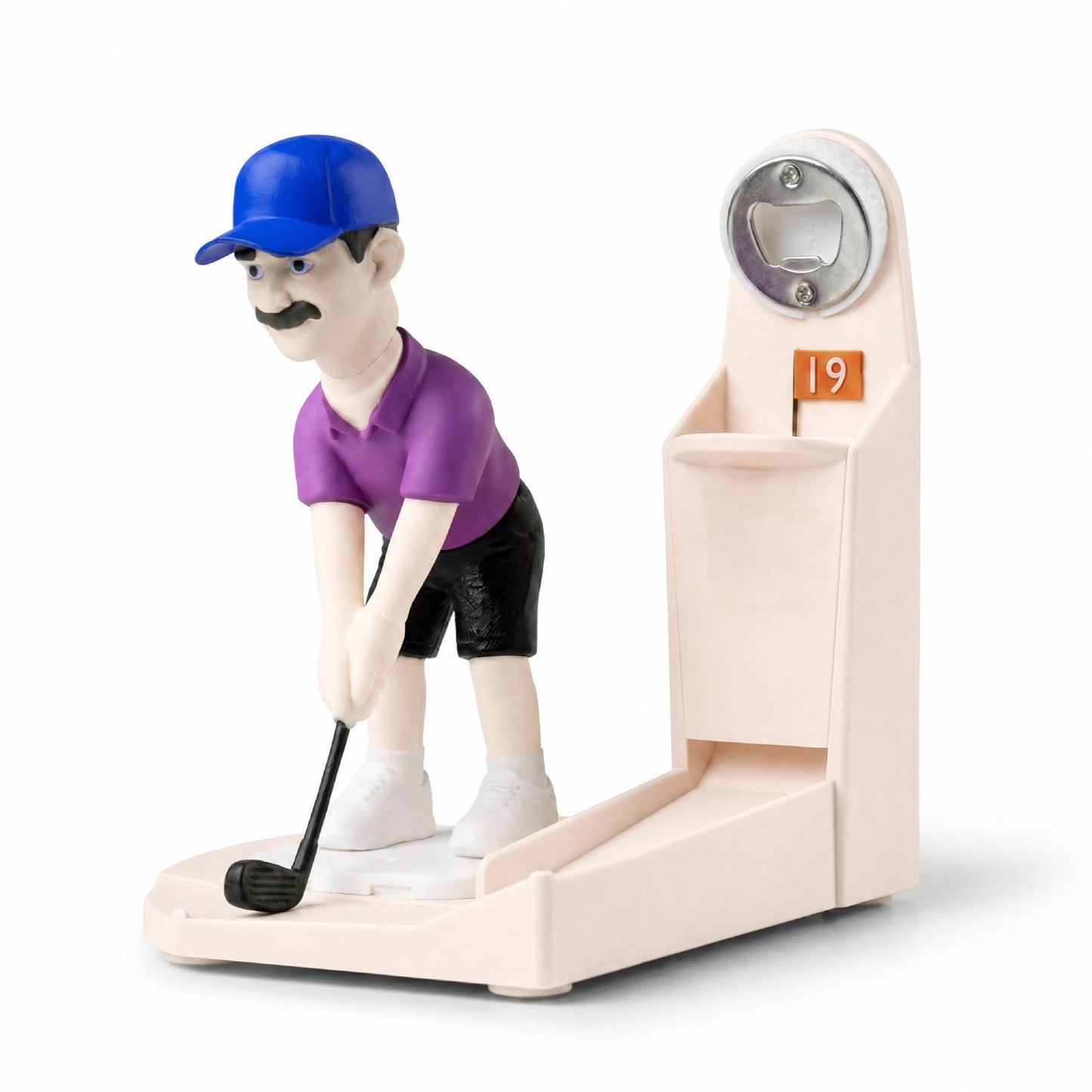 🎖️Golf Bottle Opener Game, Automatic Beer Cap Launcher & Catcher