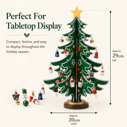 ✨24-Day Wooden Christmas Tree Advent Calendar🎄
