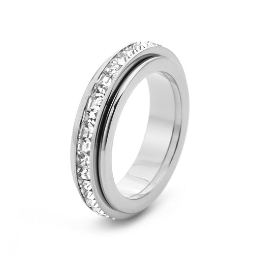 🔥Today Only 49% Off - Sparkling Spinning Ring, Relieves Anxiety, Symbolizes Vows & Luck, Waterproof & Fade-Resistant
