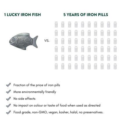 ✨ Lucky Iron Fish – Simple Daily Iron Support 💛Buy 1 Get 1 Free(2 pcs)