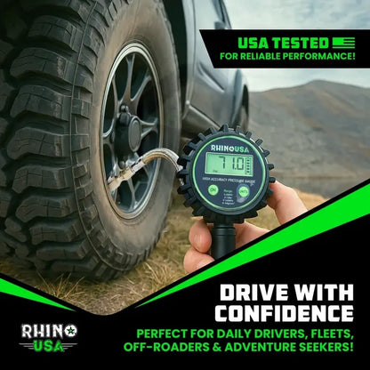 ✨ Digital Tire Pressure Gauge with Inflator 🚗 3-in-1 Precision for Your Garage⏰