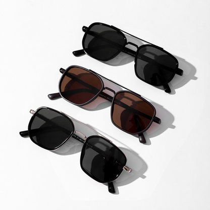 ✨😎 Fashion Geometric Double-Beam Sunglasses