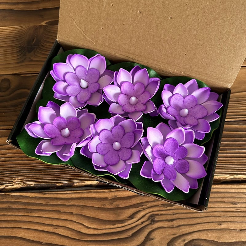 🔥Water Floating Lotus Flower Led Candle(6 of pack)