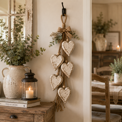 🔥🤎 Hanging Heart Wall Decor