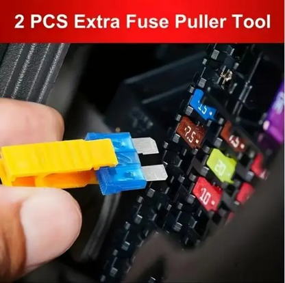 🚗Professional 306PCS Automotive Fuse Assortment with Circuit Tester & Puller