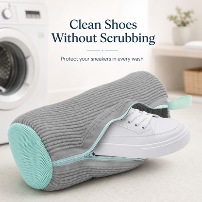 🔥👟 No-Scrub Shoe Washing Bag – Clean & Protect Your Sneakers In The Washing Machine