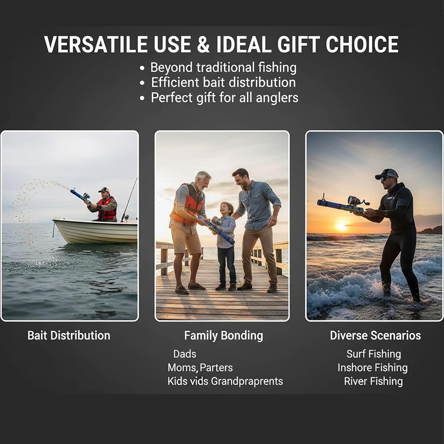 🎖️Fishing Catapult Rod, Portable Compact Telescopic Slingshot Fishing Reel