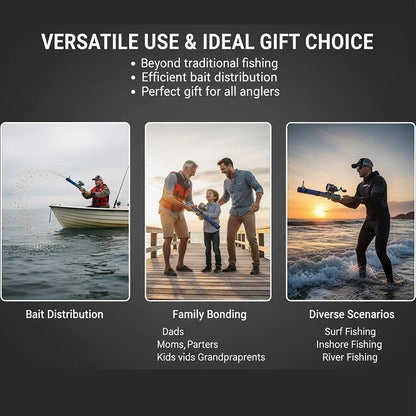 🎖️Fishing Catapult Rod, Portable Compact Telescopic Slingshot Fishing Reel