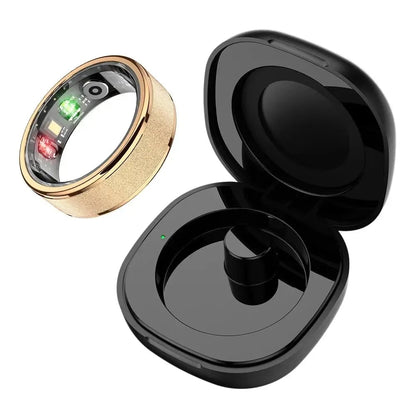 ✨💍 Smart Ring 5ATM Waterproof  – Women & Couples Wearable Fitness Smart Ring with App Tracking | Stylish Tech Gift for Him & Her