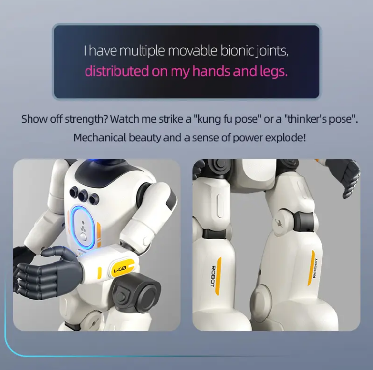 🎖️Next-Gen Humanoid AI Robot | Full-Body Flexible Joints & Smart Interactive Control