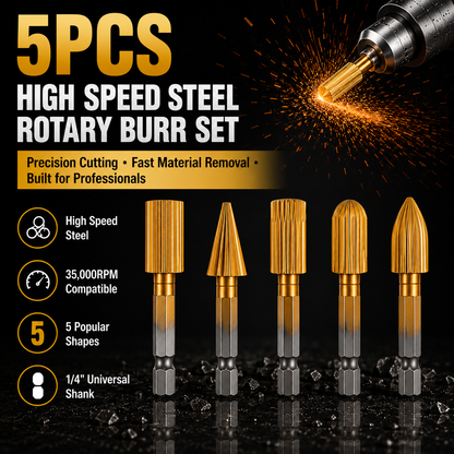 🔥5PCS Hex Shank Metal Grinding Drill Bits