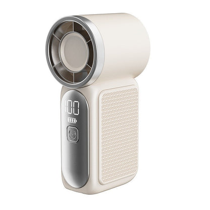 🎖️Portable Handheld Mini Fan 5 Speed Adjust Type c Rechargeable Fan Digital Display Desktop Fan Outdoor