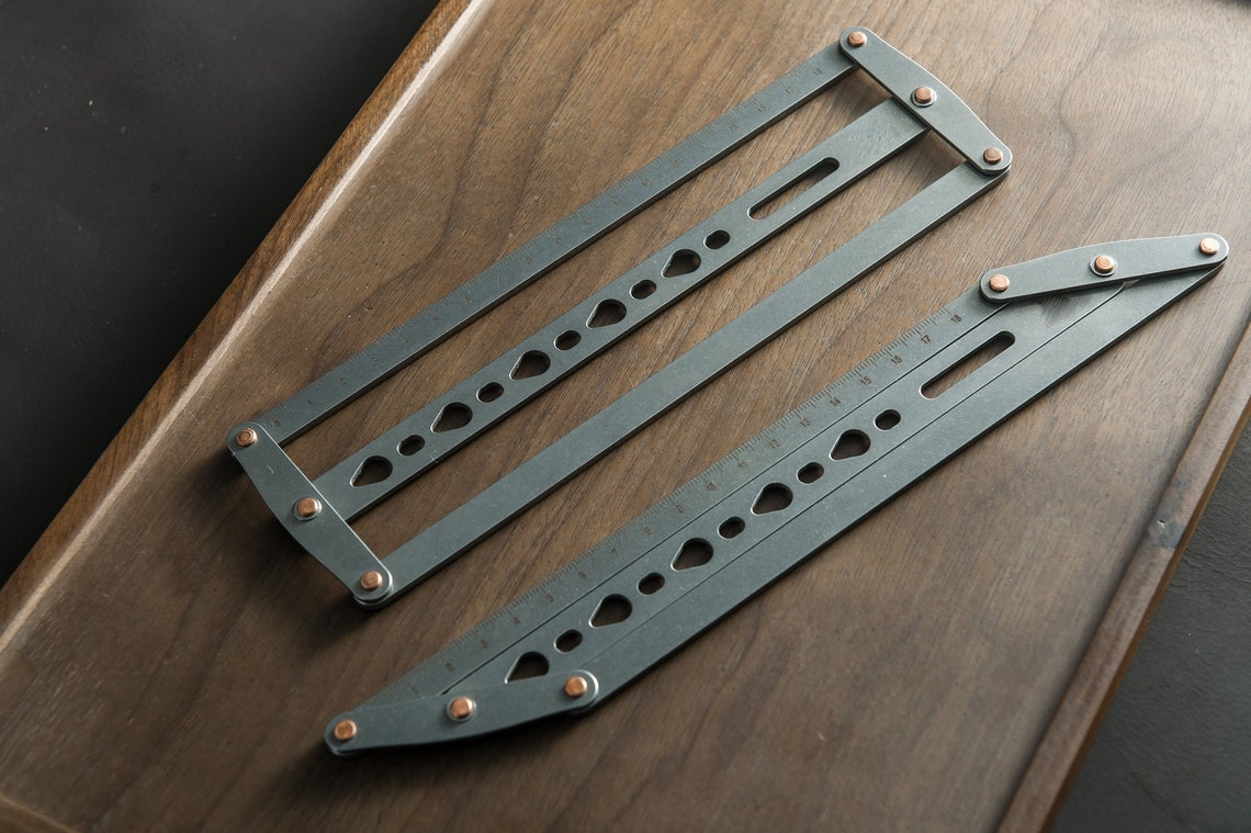 🎖️Adjustable Leather Belt Hole Punch | Stainless Steel Ruler Tool for Belts & Straps