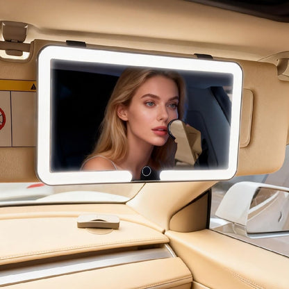 🎖️Universal Car Sun Visor Vanity Mirror with LED Lights & Touch Dimming