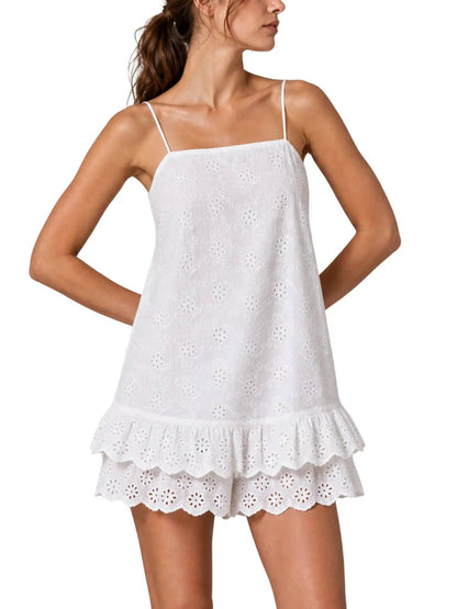 🔥Women's Spaghetti Strap Fitted Bohemian Cotton Blend Overalls
