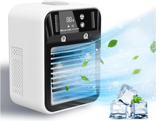 🎖️Portable Air Conditioner, Rechargeable Portable AC for Car