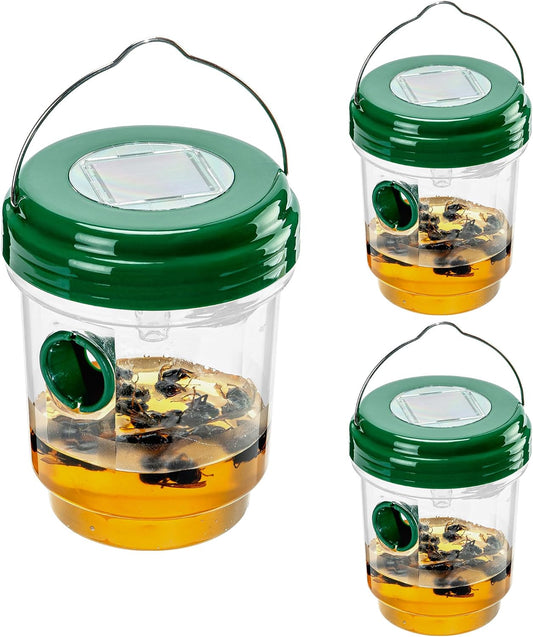 🎖️3Pcs Wasp Traps Outdoor Hanging, Carpenter Bees