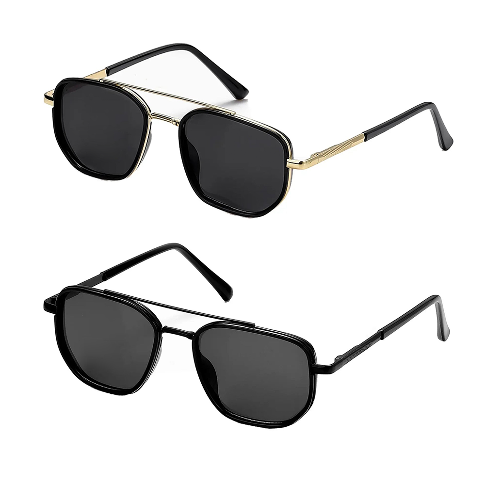 ✨😎 Fashion Geometric Double-Beam Sunglasses