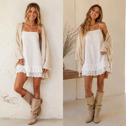 🔥Women's Spaghetti Strap Fitted Bohemian Cotton Blend Overalls
