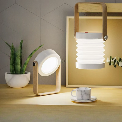 🎖️Night Light Wooden Book Folding Lamp Desk Table Home Décor