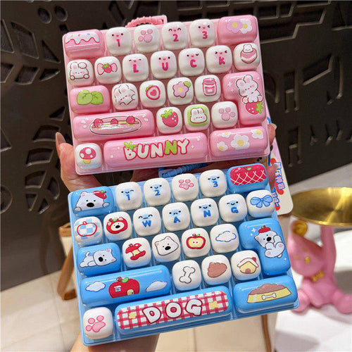🎖️26-Key Decompression Button Toy Squeeze Keyboard Keychain