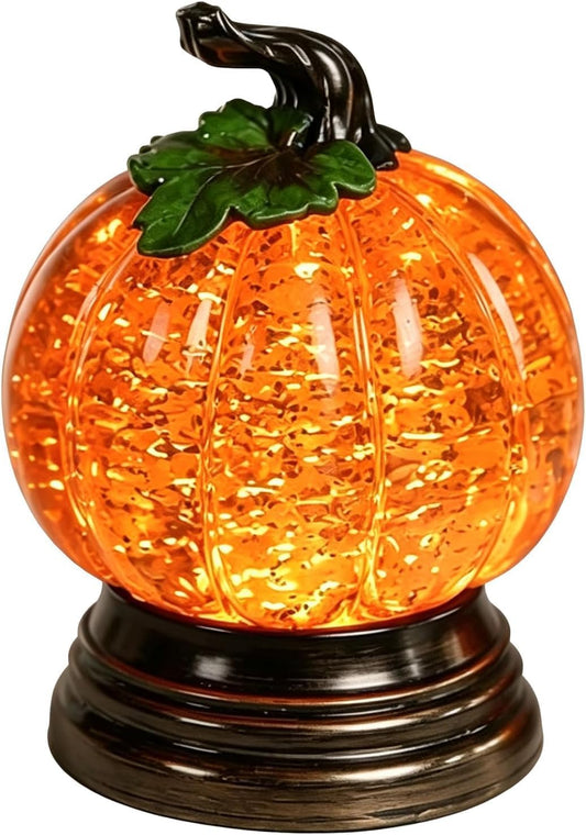 🎖️Halloween Glitter Lighted Pumpkin Snow Globe