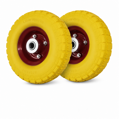 🔥Flat Free Wheelbarrow Tire and Wheel, 16" Puncture Proof