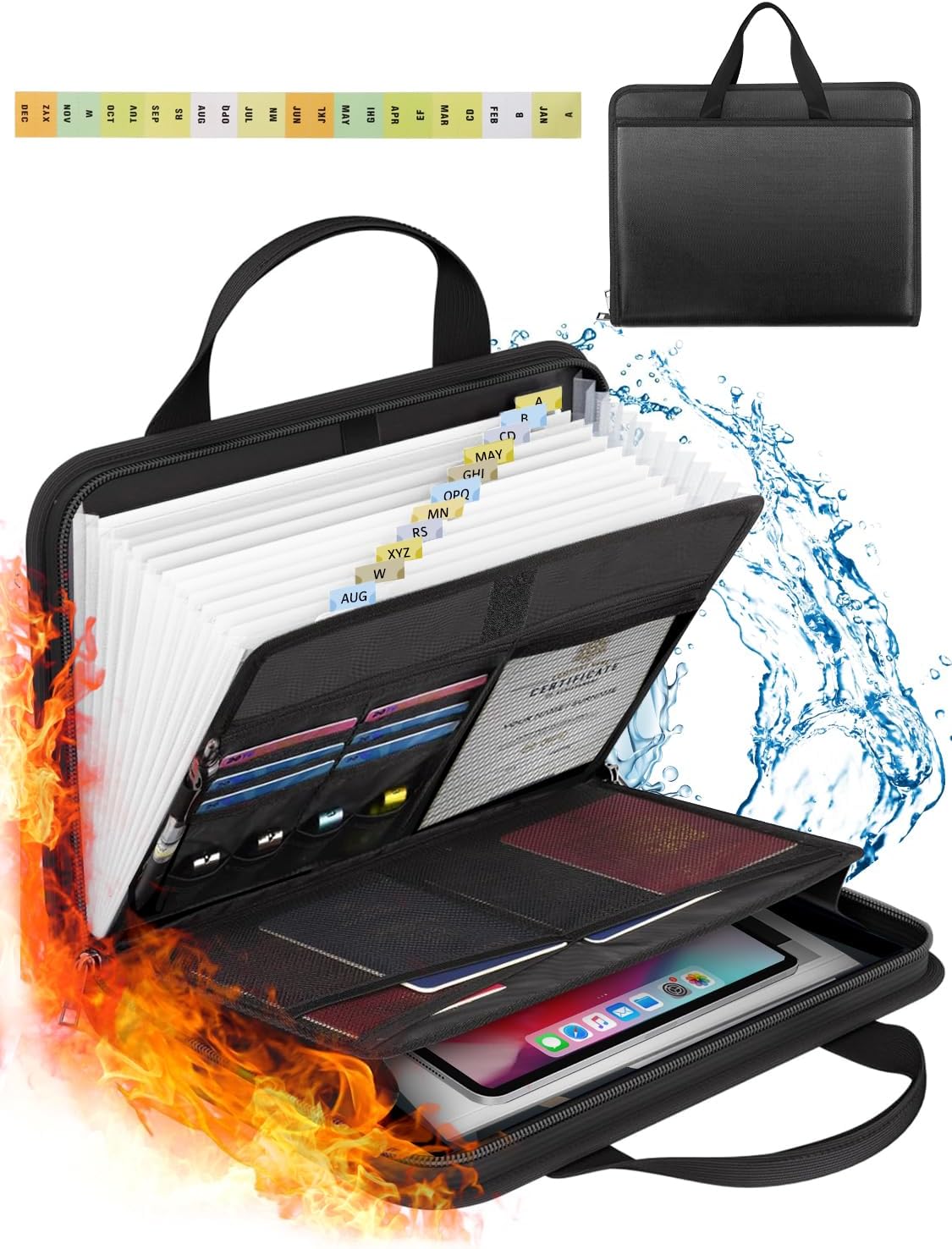 🎖️Important Document Organizer Folio Accordion File Organizer
