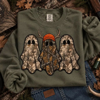 ✨Vintage Ghost Hunter Sweatshirt – Retro Halloween Crewneck