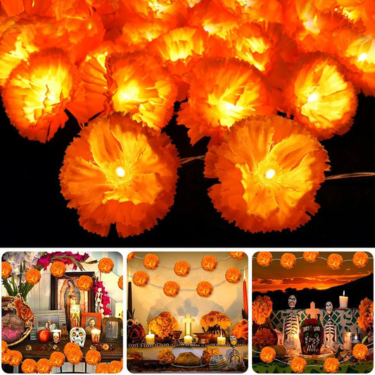 🎖️Lighted Marigold Garland