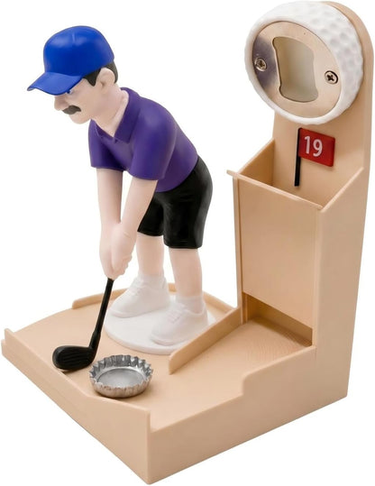 🎖️Golf Bottle Opener Game, Automatic Beer Cap Launcher & Catcher