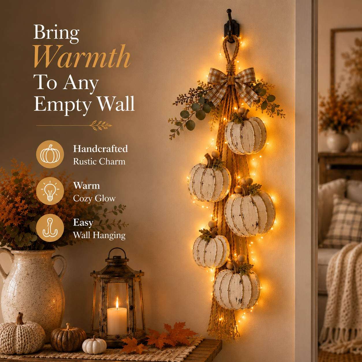 🔥🎃 Hanging Pumbkin Wall Decor