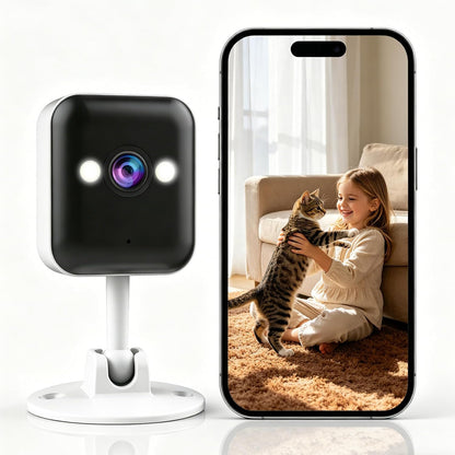 🎖️Indoor Outdoor Security Camera, 2.4G WiFi, IP66 Waterproof