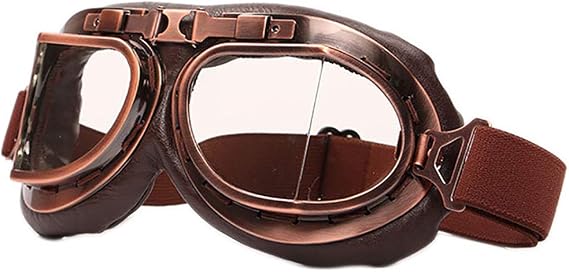 🎖️Peicees Vintage Helmet Goggles Motorcycle Goggles Bike Motorcross Pilot Goggle