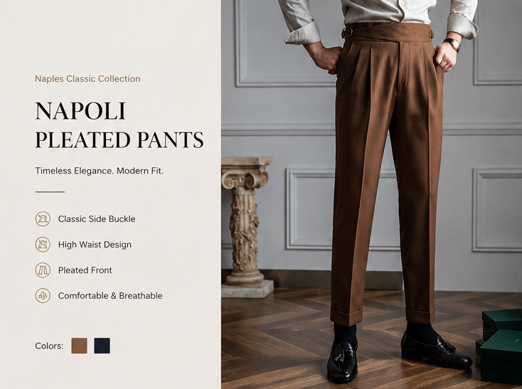 ✨NAPOLI PLEATED TROUSERS