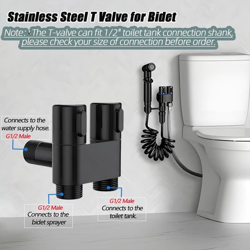 🔥 Last Day 49% OFF💥 1-In-2-Handheld Out Dual Control Valve Bidet Sprayer for Toilet