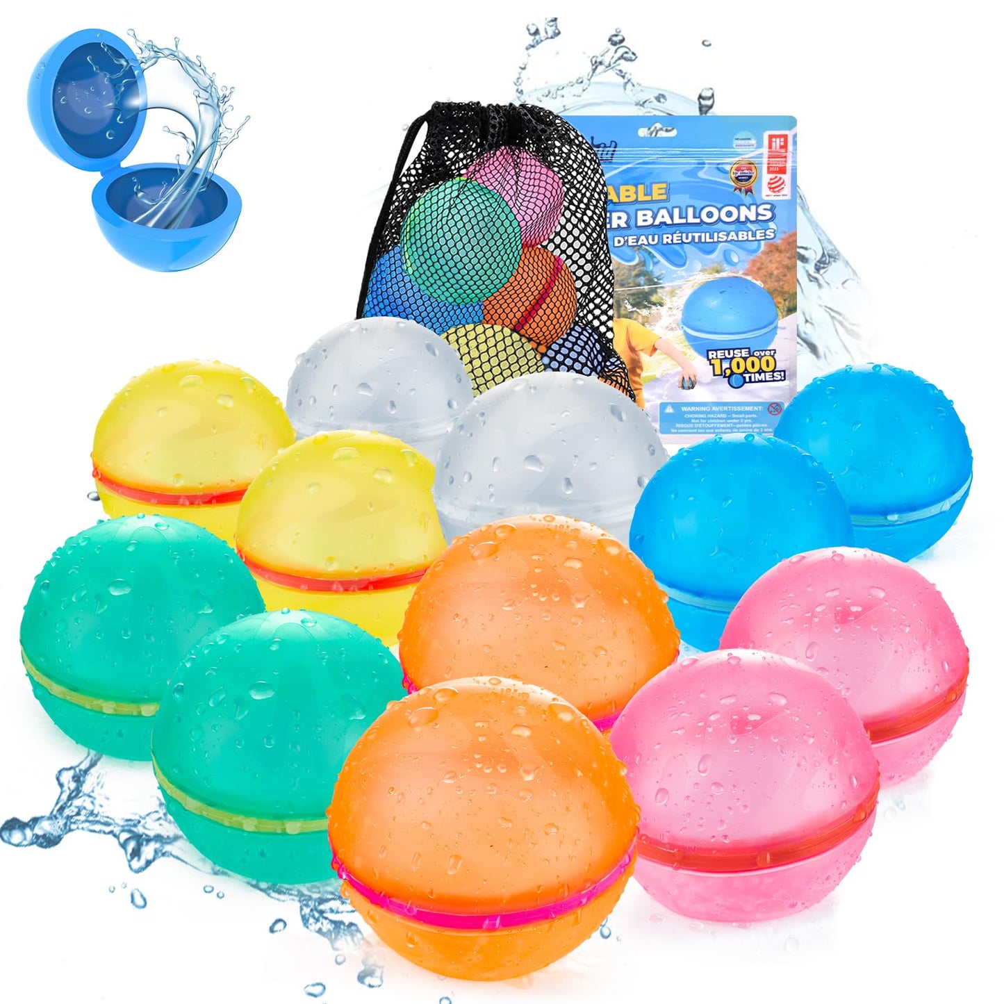 🔥Magnetic Reusable Soft Silicone Water Splash Balls