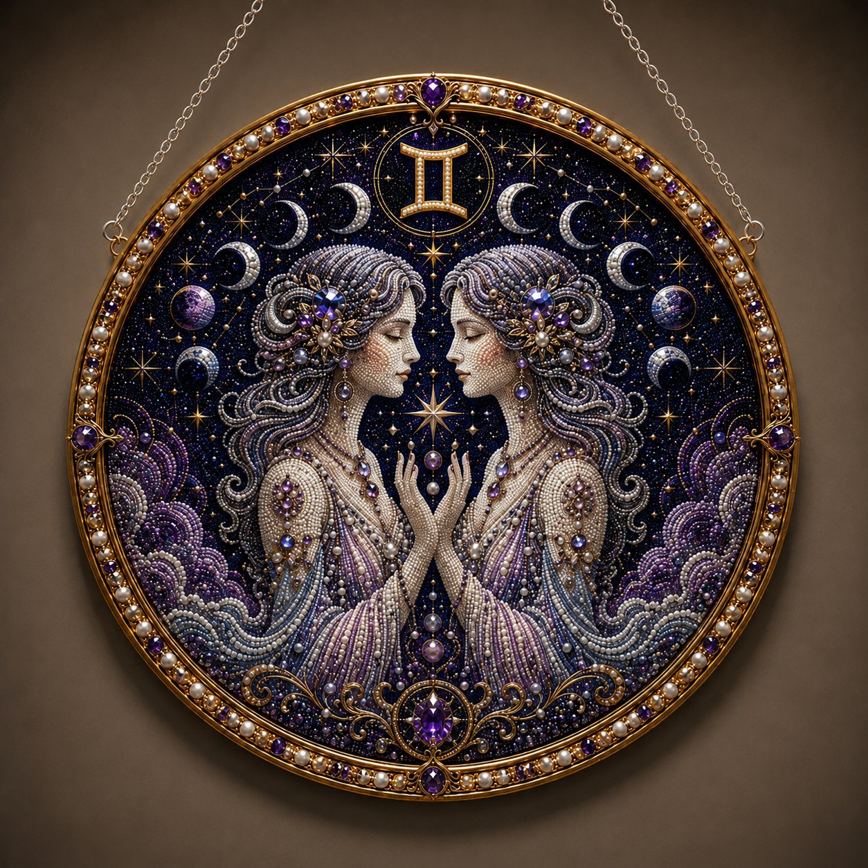 ✨Last Day 49% OFF - DIY 12 Zodiac Signs Pearl Art Kit ♈🌙