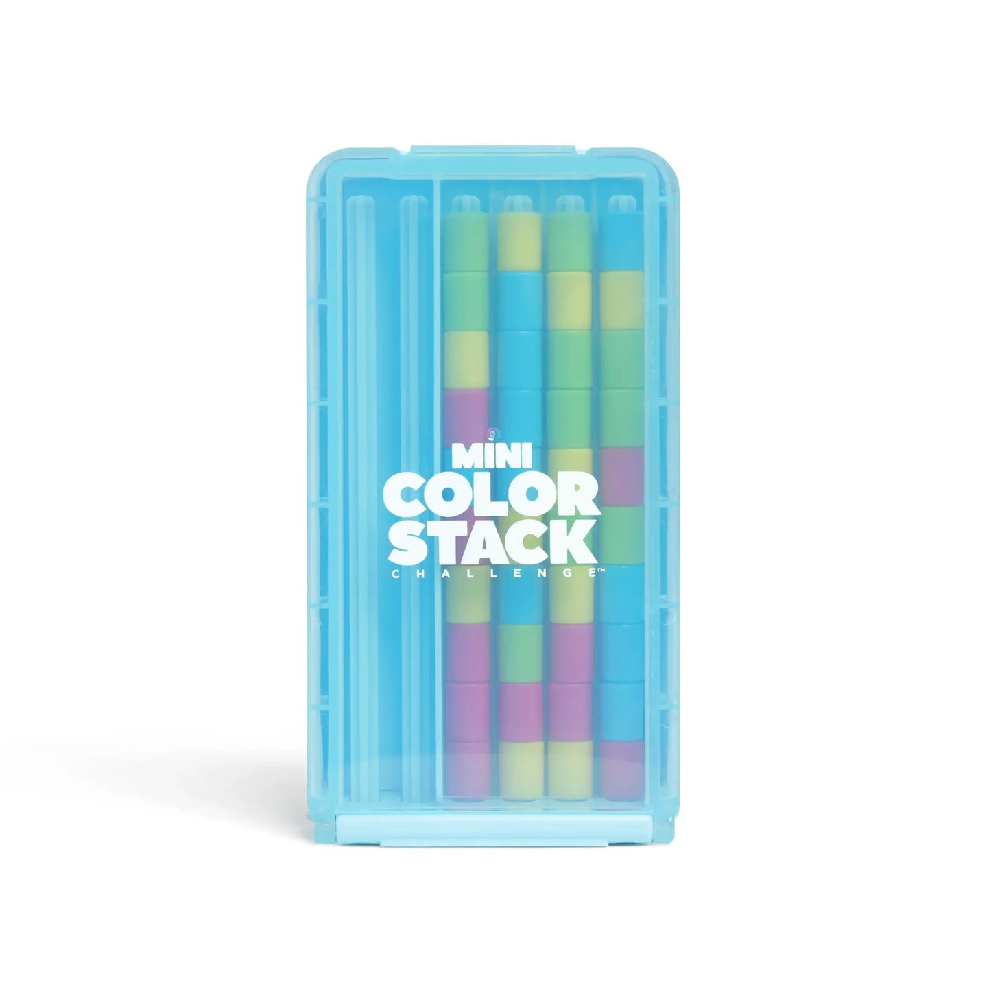 🎖️Mini Color Stack Challenge 🎯 – Portable Brain Teaser Travel Game with 40 Color Rings ✈️