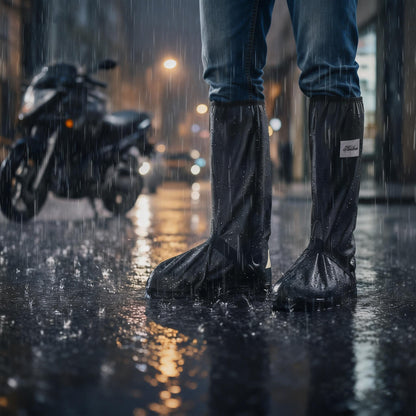 ✨Black Waterproof Rain Boot Shoe Cover with Reflector
